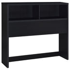 Ensemble de chambre à coucher complet 3 pièces Westpark avec bibliothèque et tête de lit noire