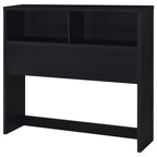 Ensemble de chambre à coucher complet 3 pièces Westpark avec bibliothèque et tête de lit noire