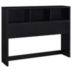 Ensemble de chambre à coucher 3 pièces Westpark avec lit Queen Size, bibliothèque et tête de lit noires