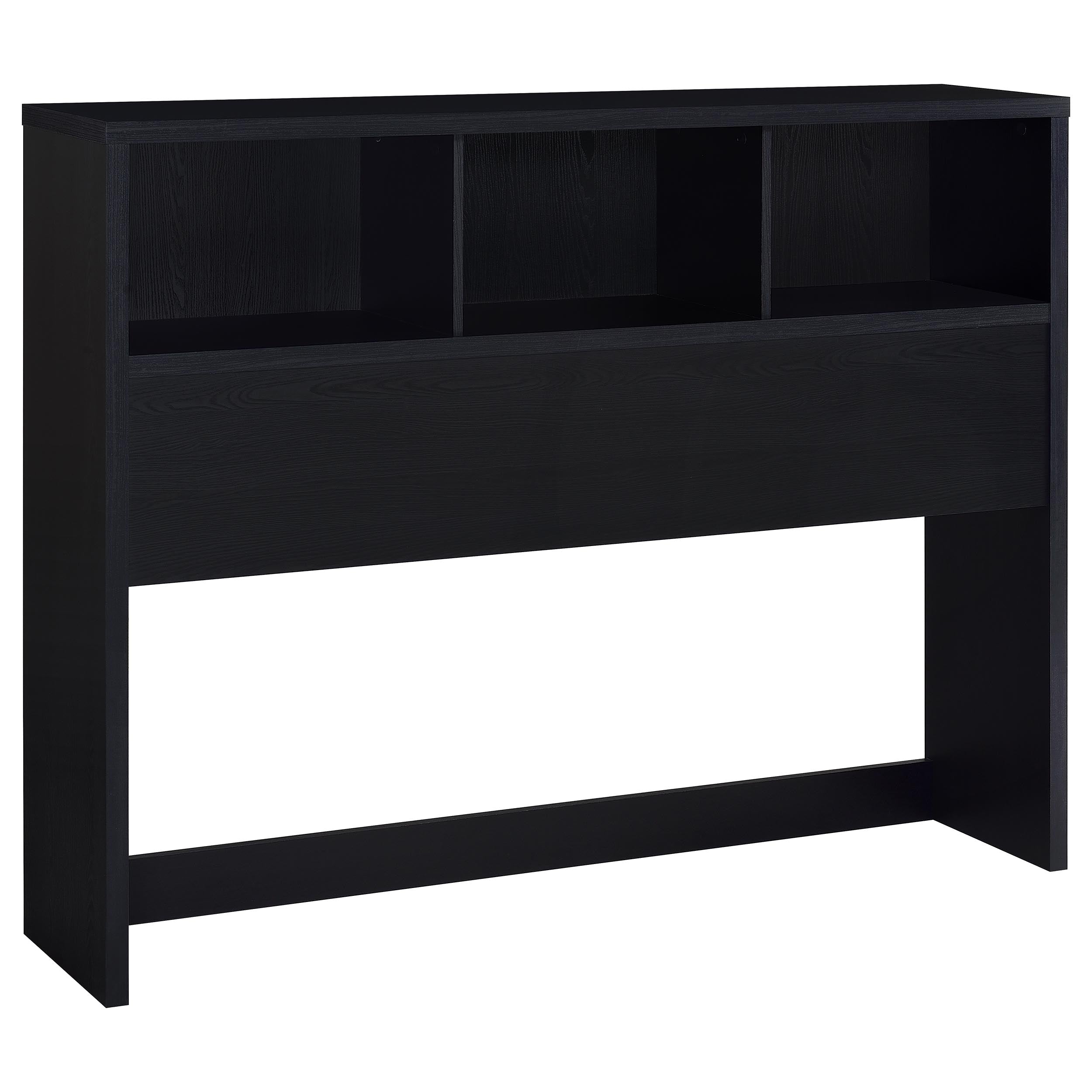 Ensemble de chambre à coucher 3 pièces Westpark avec lit Queen Size, bibliothèque et tête de lit noires