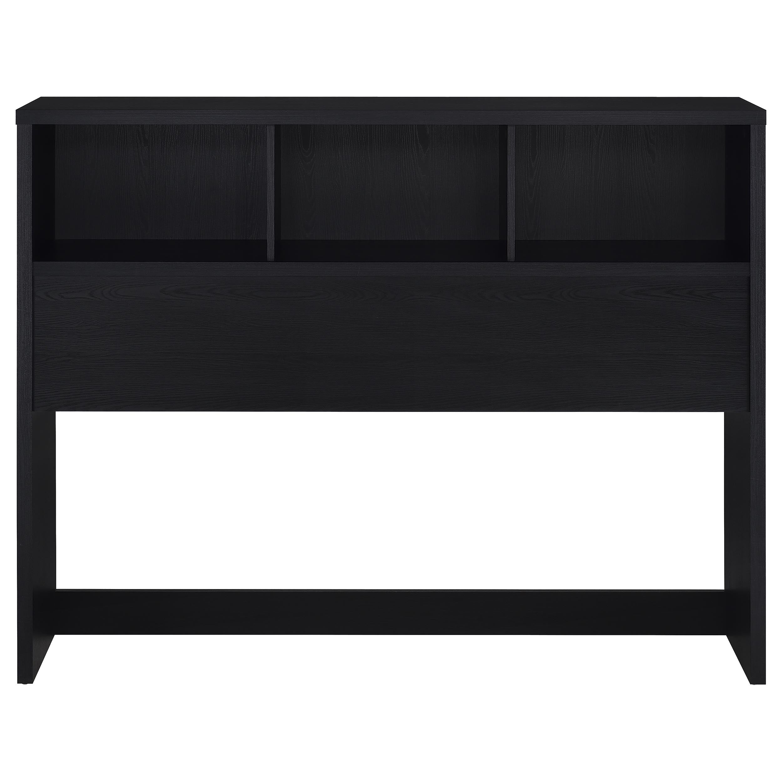 Ensemble de chambre à coucher 3 pièces Westpark avec lit Queen Size, bibliothèque et tête de lit noires