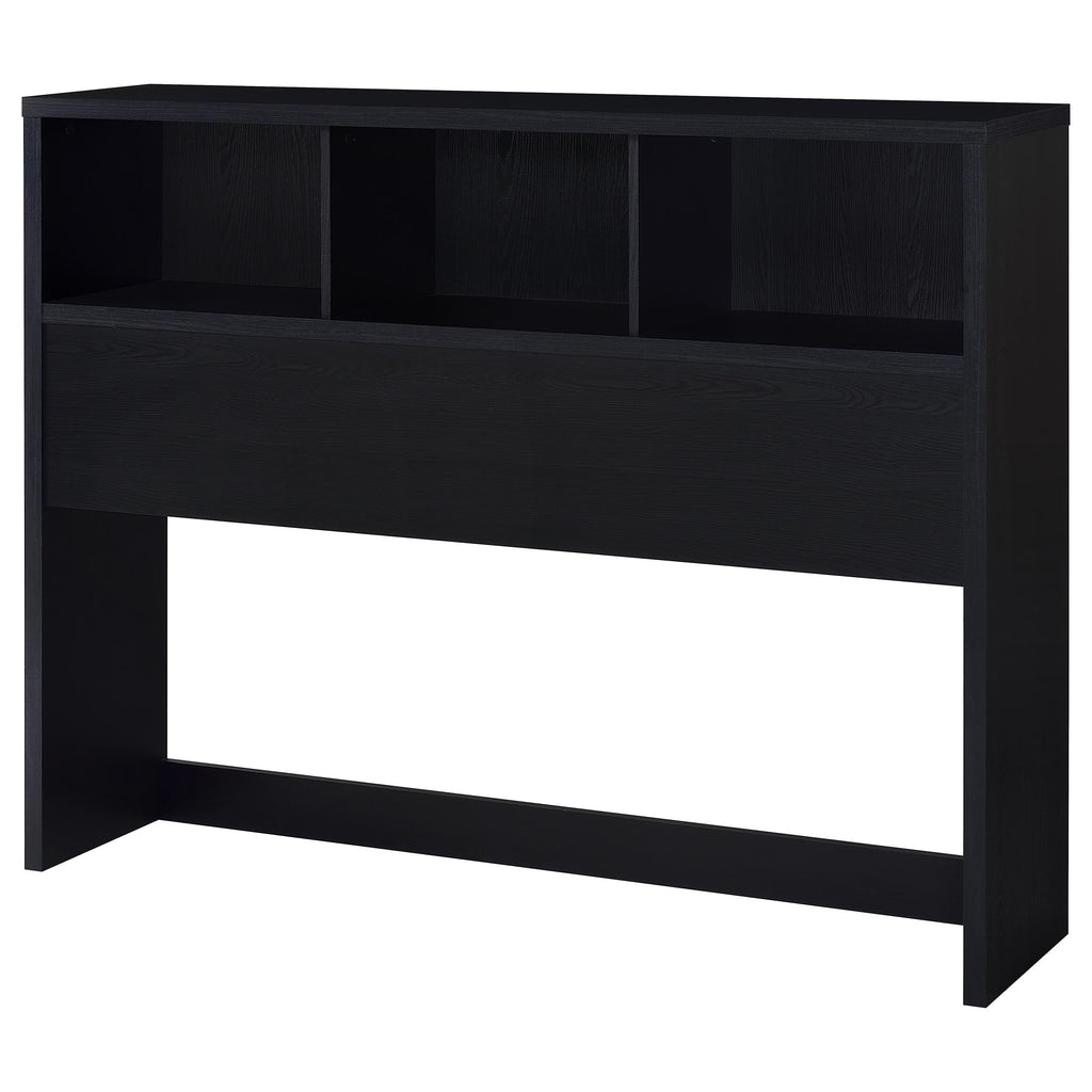 Ensemble de chambre à coucher 3 pièces Westpark avec lit Queen Size, bibliothèque et tête de lit noires