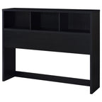 Ensemble de chambre à coucher 3 pièces Westpark avec lit Queen Size, bibliothèque et tête de lit noires