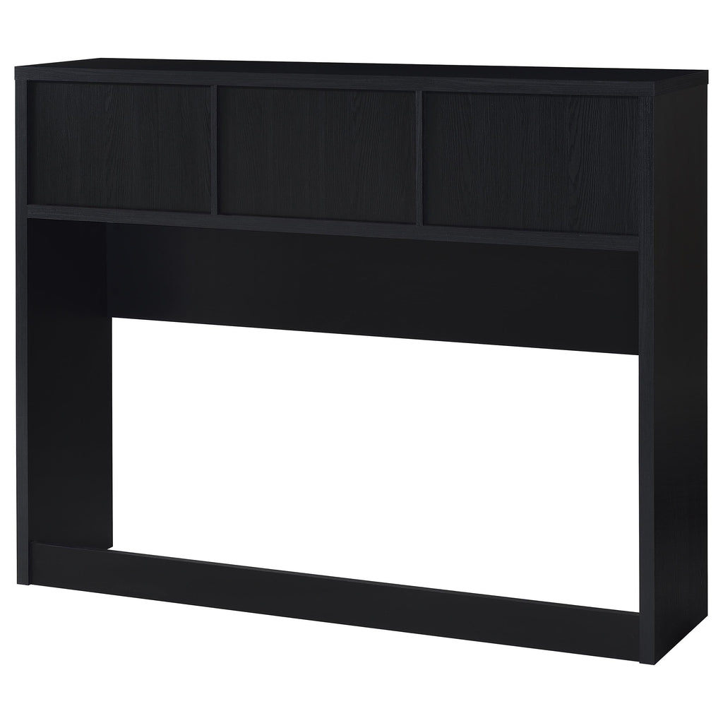 Ensemble de chambre à coucher 3 pièces Westpark avec lit Queen Size, bibliothèque et tête de lit noires