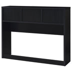 Ensemble de chambre à coucher 3 pièces Westpark avec lit Queen Size, bibliothèque et tête de lit noires
