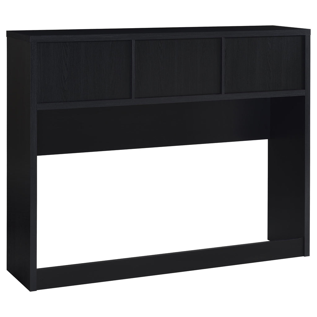 Ensemble de chambre à coucher 3 pièces Westpark avec lit Queen Size, bibliothèque et tête de lit noires