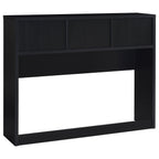 Ensemble de chambre à coucher 3 pièces Westpark avec lit Queen Size, bibliothèque et tête de lit noires