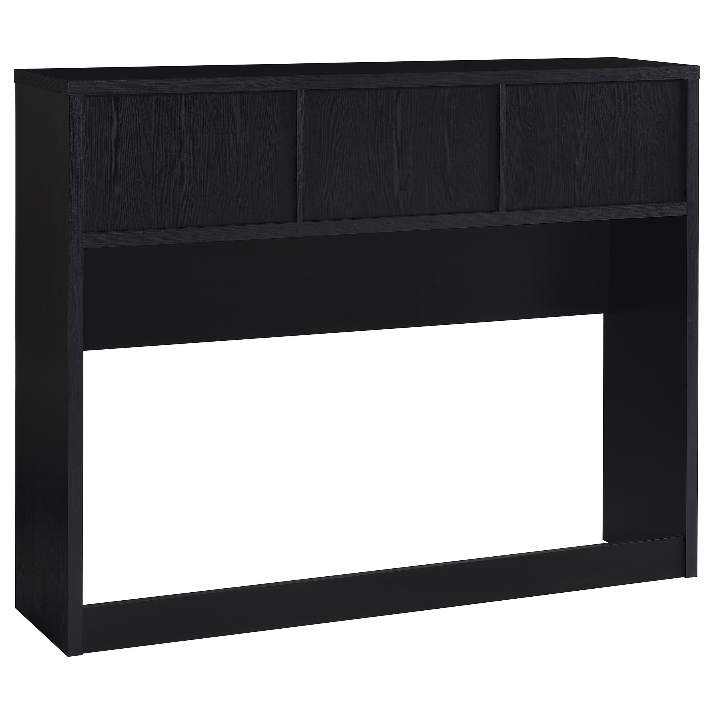 Ensemble de chambre à coucher 3 pièces Westpark avec lit Queen Size, bibliothèque et tête de lit noires