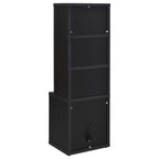 Ensemble de chambre à coucher 3 pièces Westpark avec lit Queen Size, bibliothèque et tête de lit noires