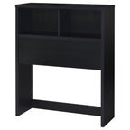 Ensemble de chambre à coucher 3 pièces Westpark avec bibliothèque et tête de lit noire