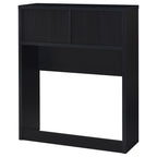 Ensemble de chambre à coucher 3 pièces Westpark avec bibliothèque et tête de lit noire