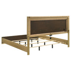 Ensemble de chambre à coucher Hyland 5 pièces avec lit king size oriental, naturel