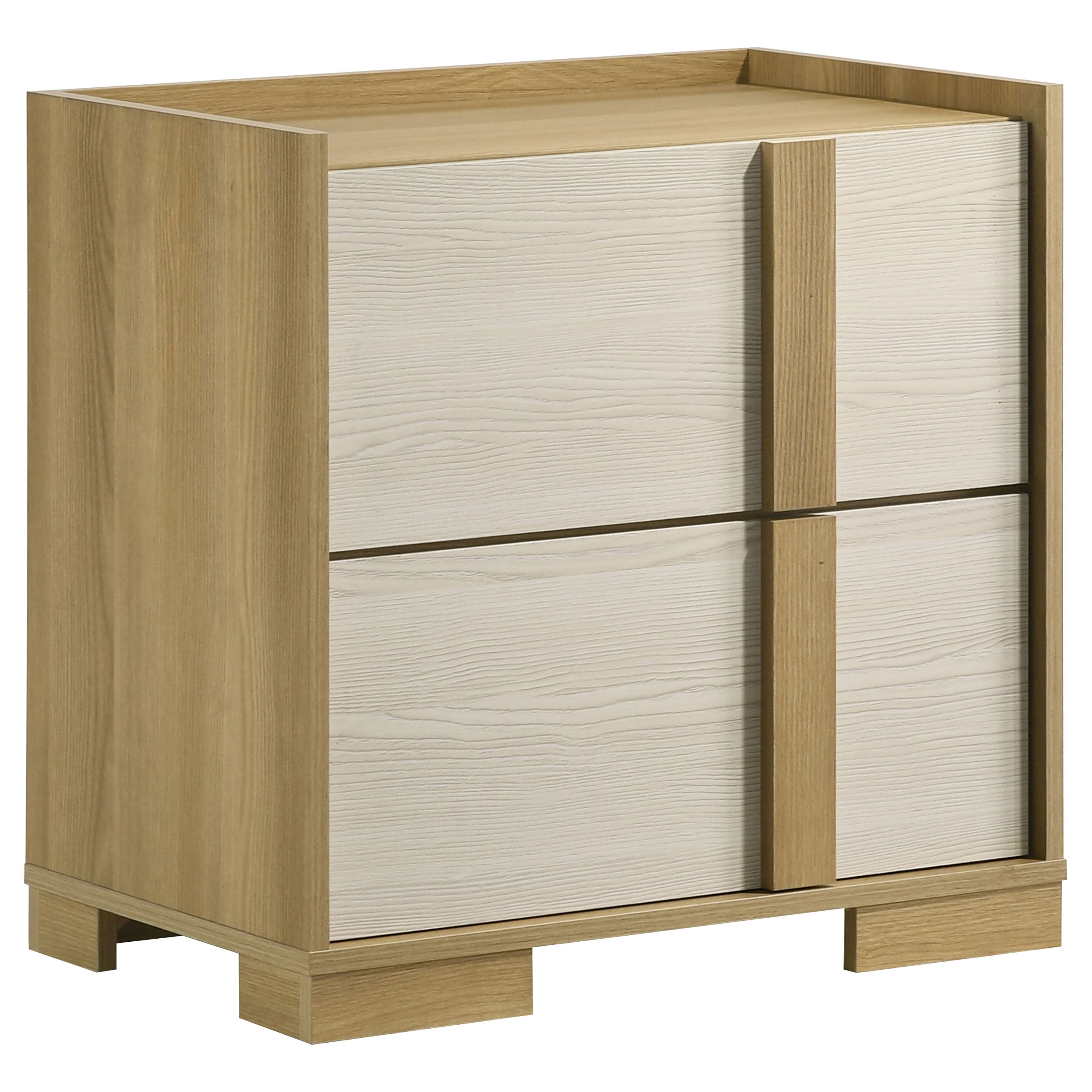 Ensemble de chambre à coucher Hyland 5 pièces avec lit king size oriental, naturel