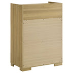Ensemble de chambre à coucher Hyland 5 pièces avec lit king size oriental, naturel