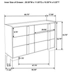 Ensemble de chambre à coucher Hyland 5 pièces avec lit king size oriental, naturel