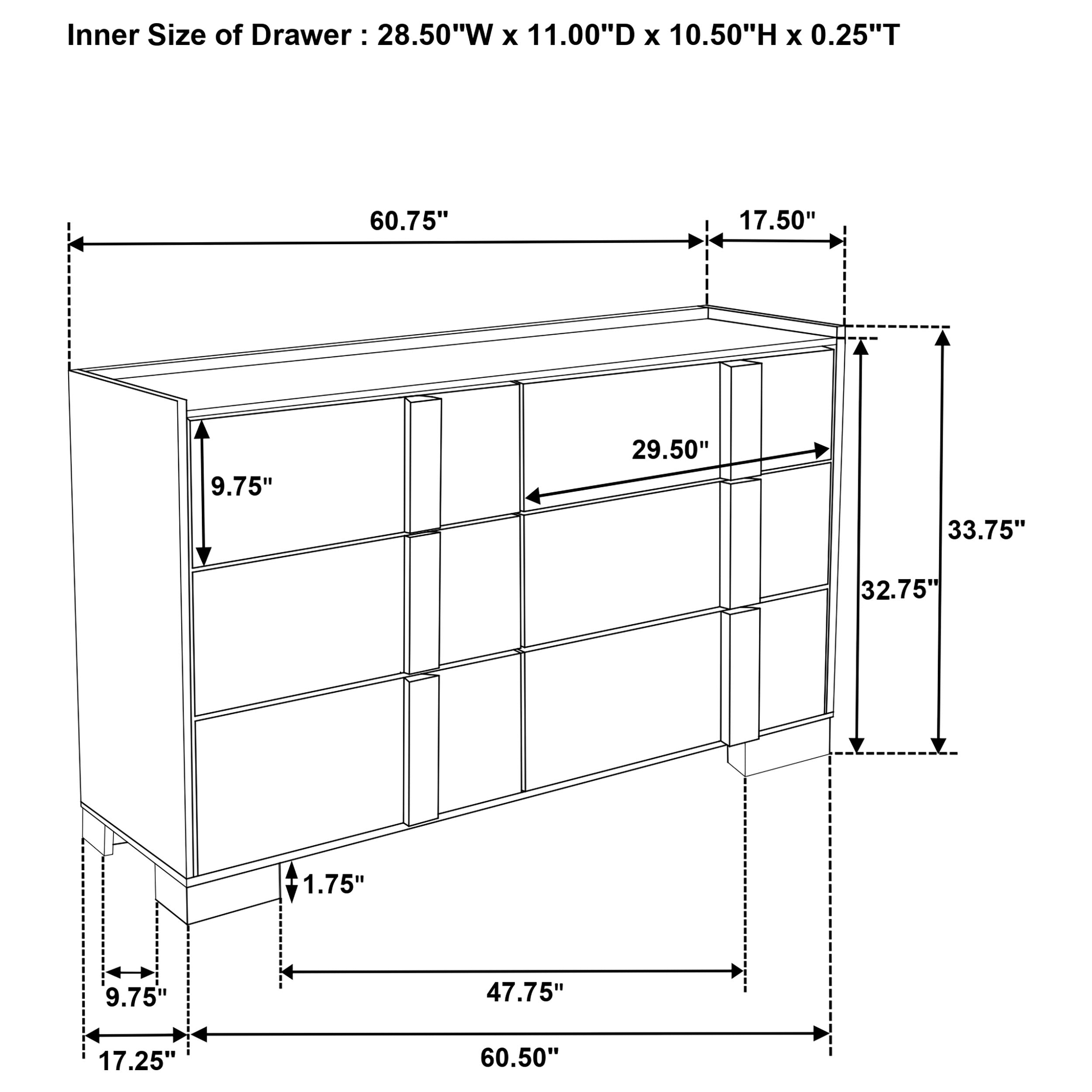 Ensemble de chambre à coucher Hyland 5 pièces avec lit king size oriental, naturel