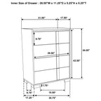 Ensemble de chambre à coucher Hyland 5 pièces avec lit king size oriental, naturel