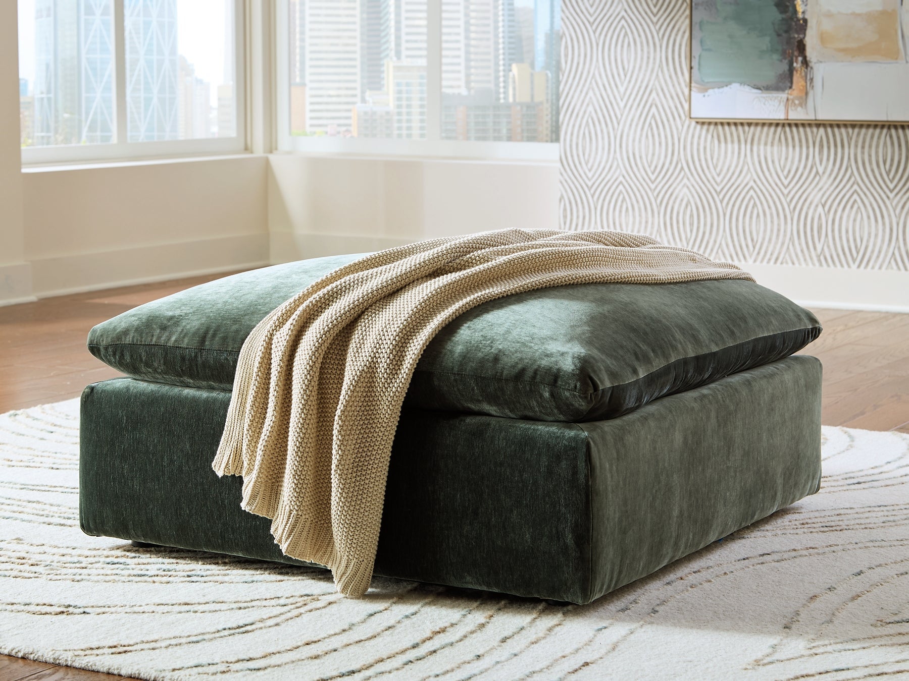 Pouf d'appoint surdimensionné Carriage View