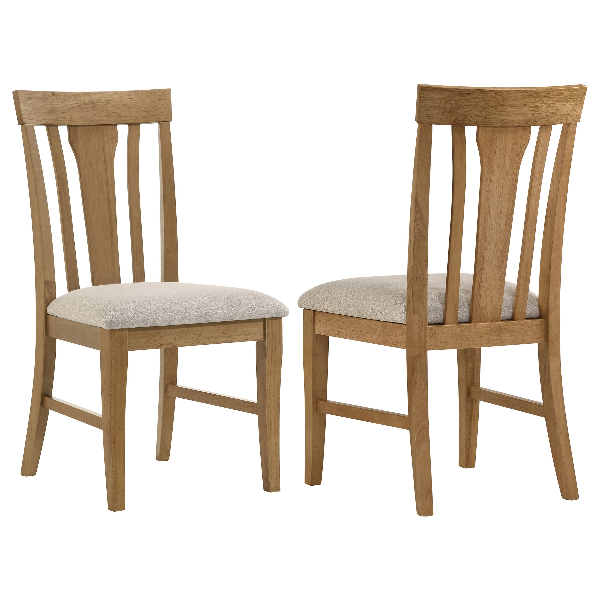 Chaise de salle à manger Hartville, brun clair naturel (lot de 2)