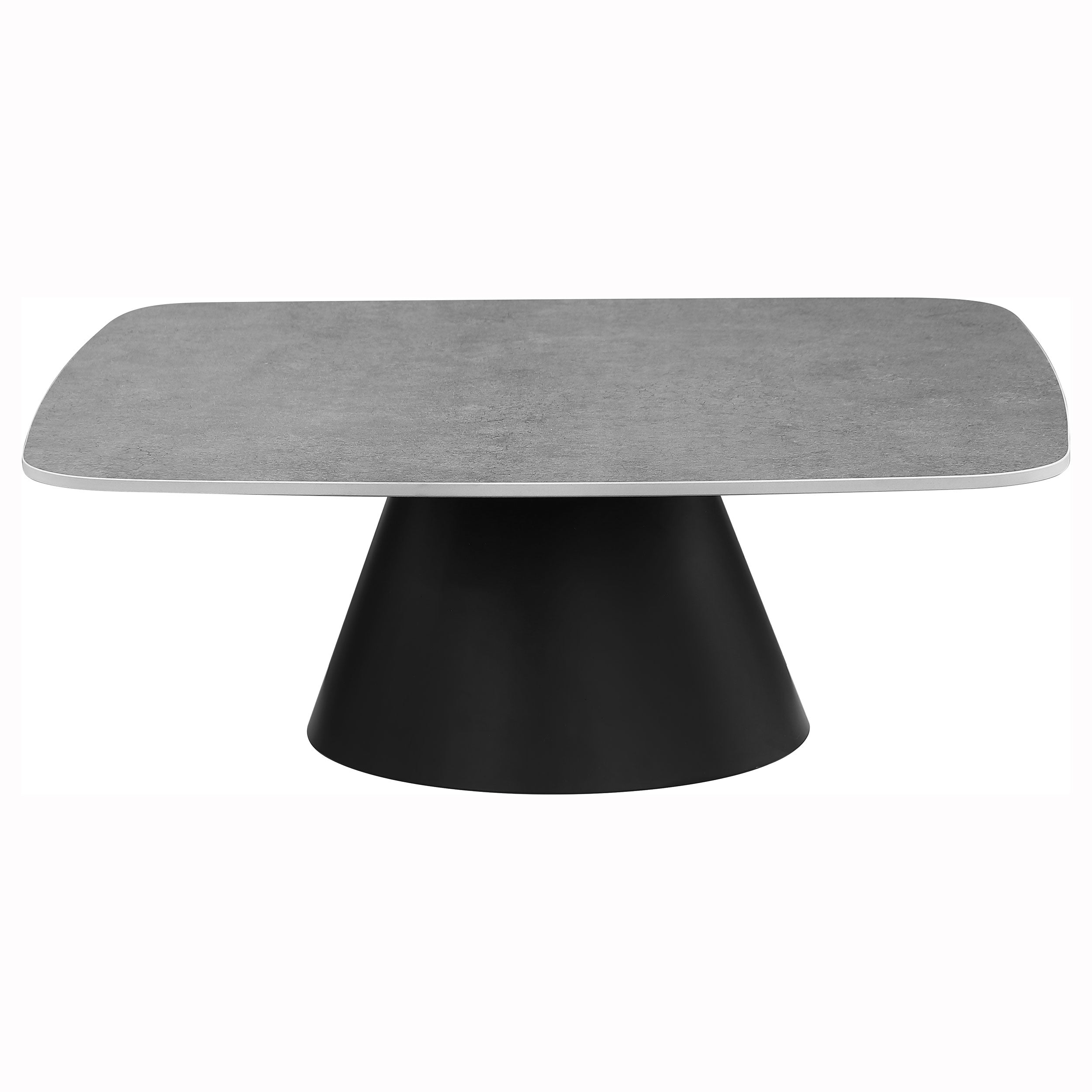 Ensemble de 2 tables basses cocktail Eason en béton et noir