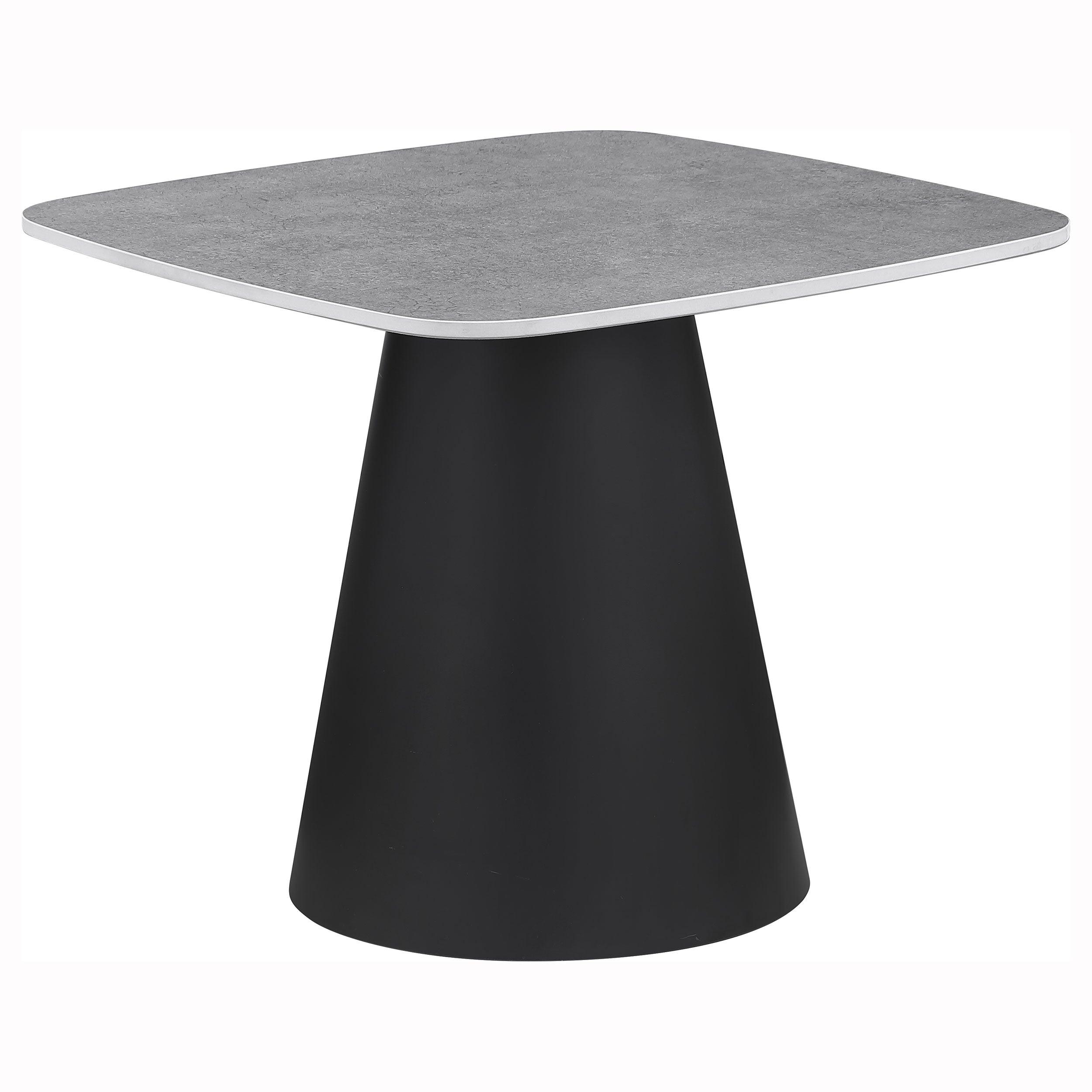 Ensemble de 2 tables basses cocktail Eason en béton et noir