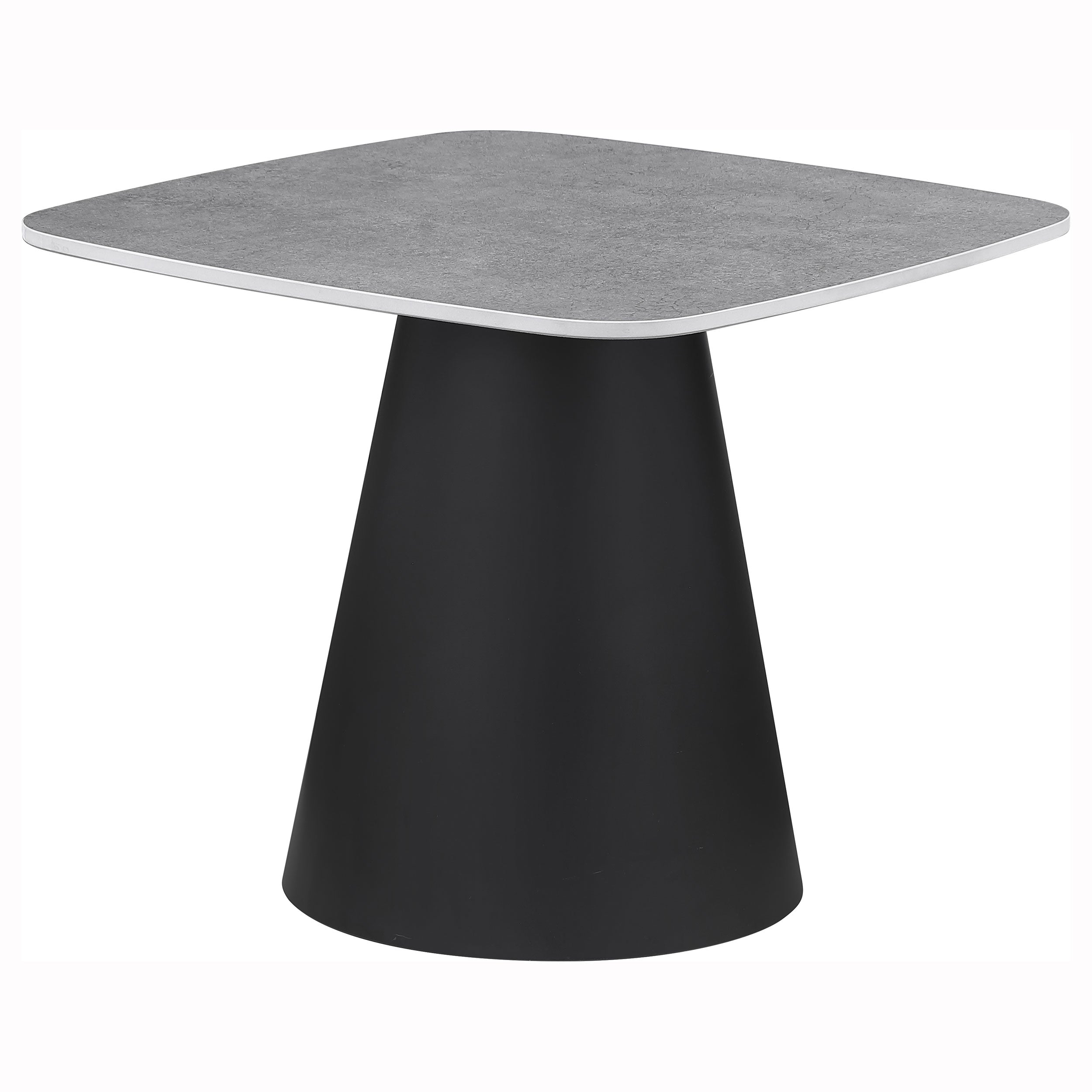 Ensemble de 2 tables basses cocktail Eason en béton et noir